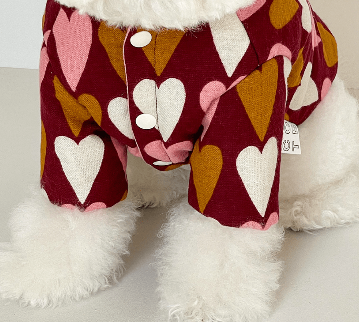 Love Love Grandma Padded Jacket Burgundy - Sir Dogwood